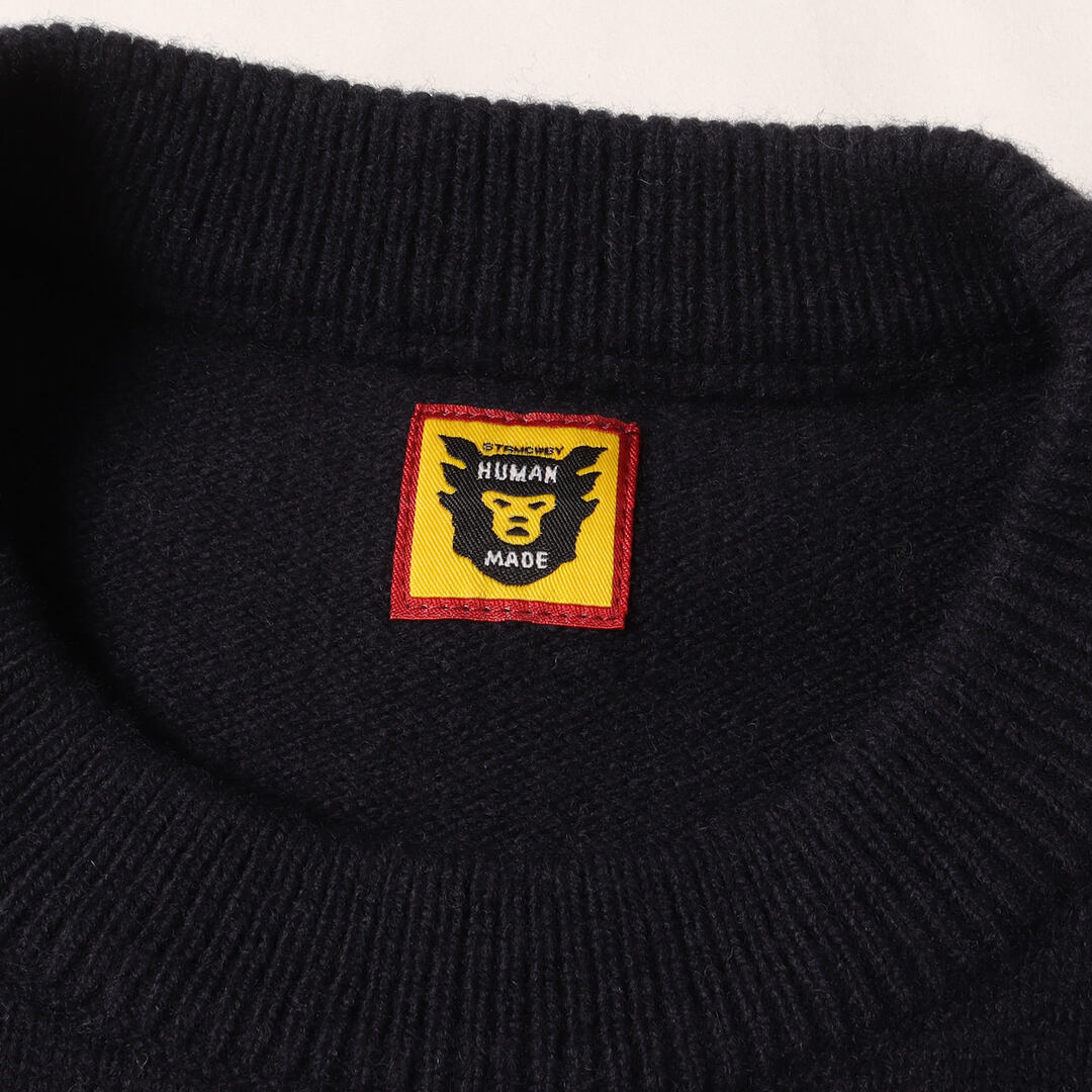 HUMAN MADE - HUMAN MADE ヒューマンメイド ニット ネイビー 紺 サイズ
