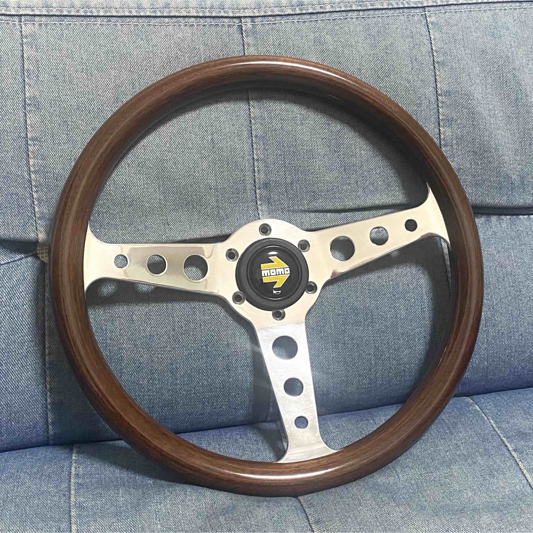 MOMO - MOMO Super INDY ウッドステアリング モモステ 350mm 良好◎の