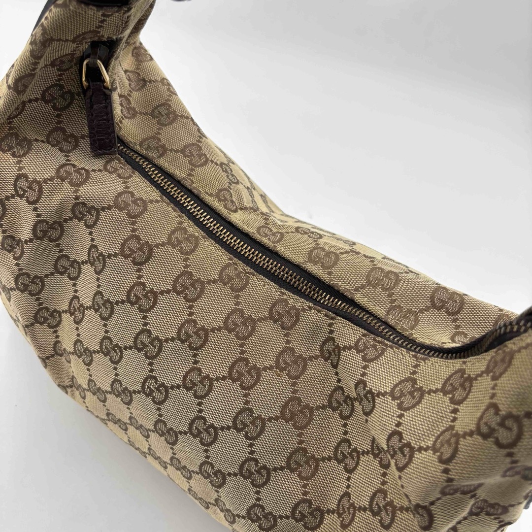 GUCCI - GUCCI グッチ ホースビット GGキャンバス× レザー ワン