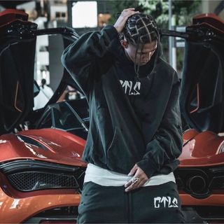 HIDE AND SEEK - キムタク着 Hide and Seek フーディー スウェット