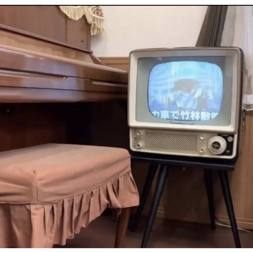 Panasonic - 整備済み(地デジ対応) ナショナル ブラウン管テレビ 白黒