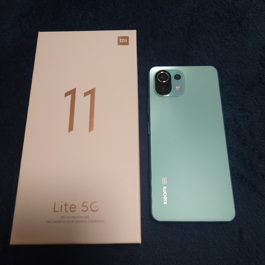 Xiaomi SIMフリースマートフォン MI 11 LITE 5G ミントグ…