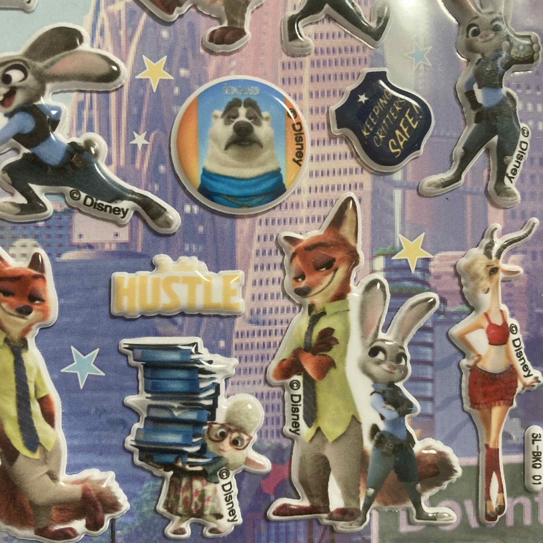 Disney - 【NO.88】公式品 ズートピア ぷっくり 立体シール 24時間内