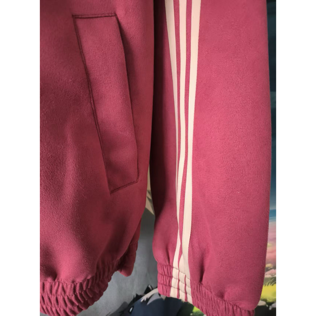 新年限定モデル アディダス 新中式 ジップアップジャケット ローズレッド M