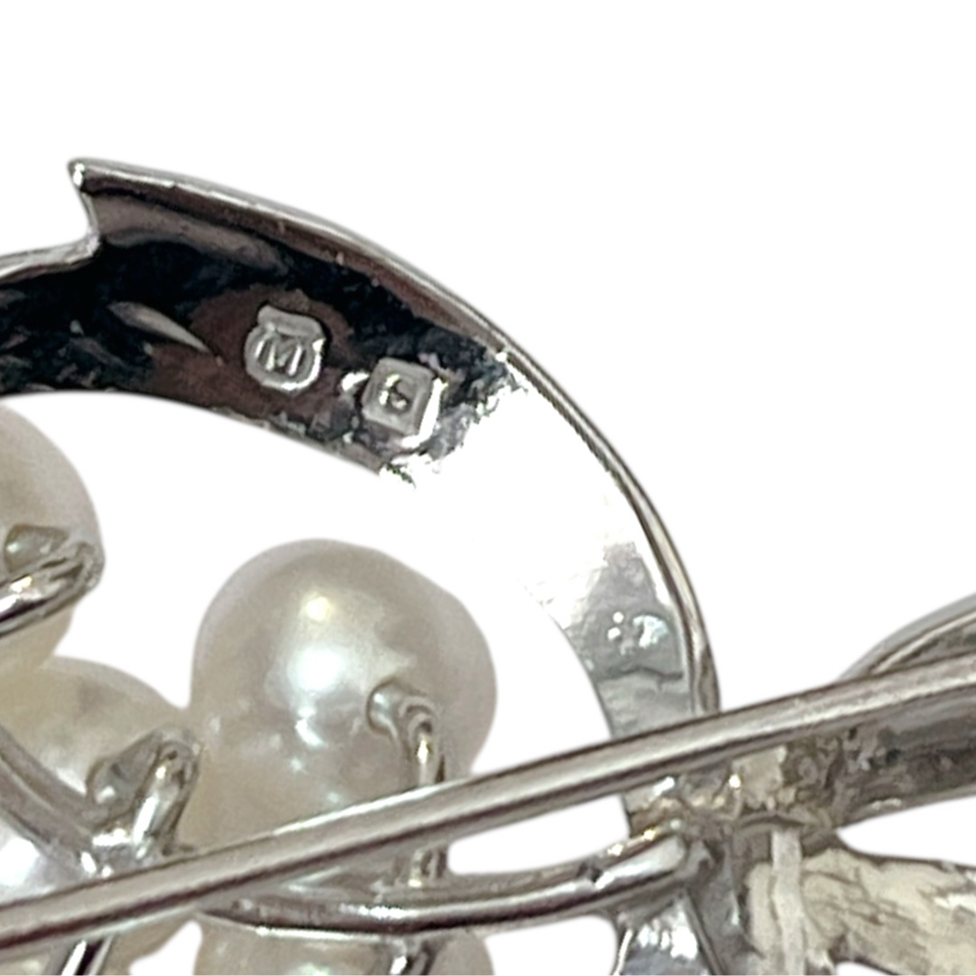 MIKIMOTO - 【極美品】MIKIMOTO パールブローチ リーフ お花 アコヤ