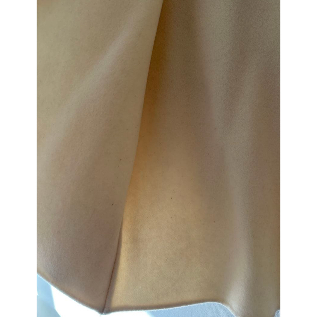 M-premier - 定価5.8万【mid】m-premier ノーカラーフレアケープコート