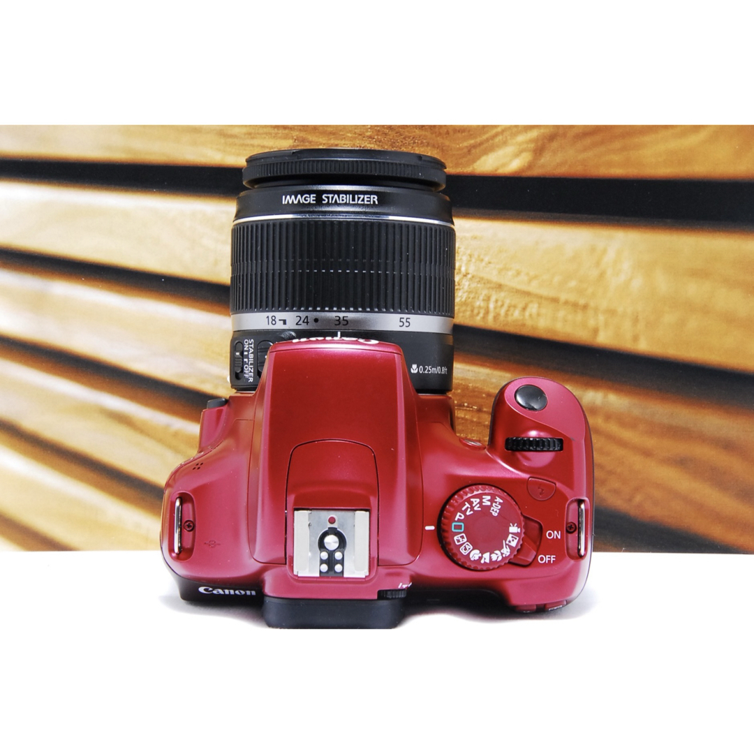 Canon - 一眼レフ キャノン kiss x50 Canon レッド 赤 スマホ転送の