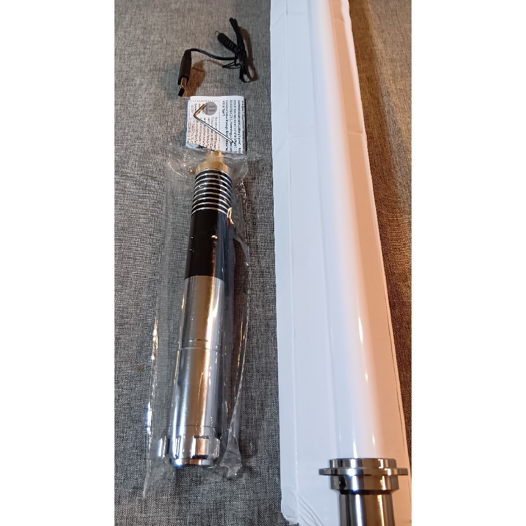 合金製ライトセーバー ルーク仕様 SWギミック 振動 音 光 usb充電 新品