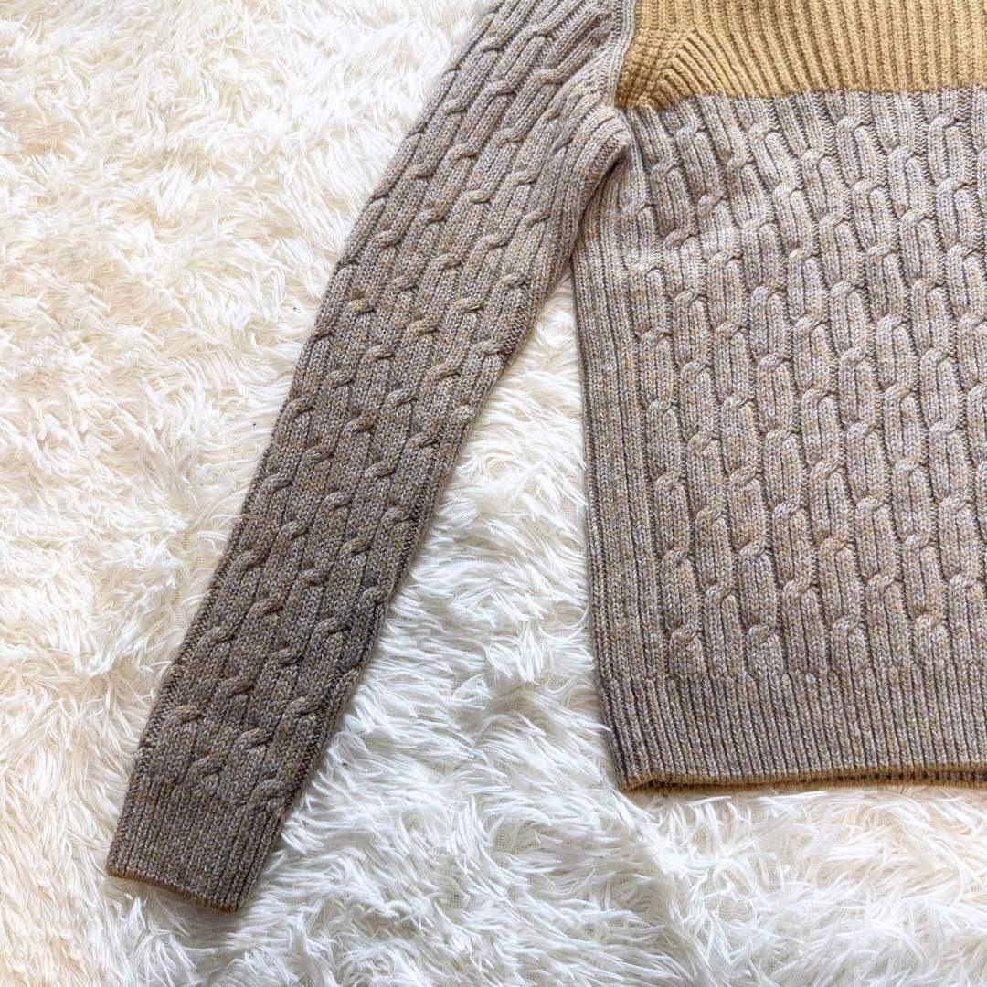 ✨美品✨ザノーネ ZANONE ケーブル編み ウールヤクニット 46 イタリア製