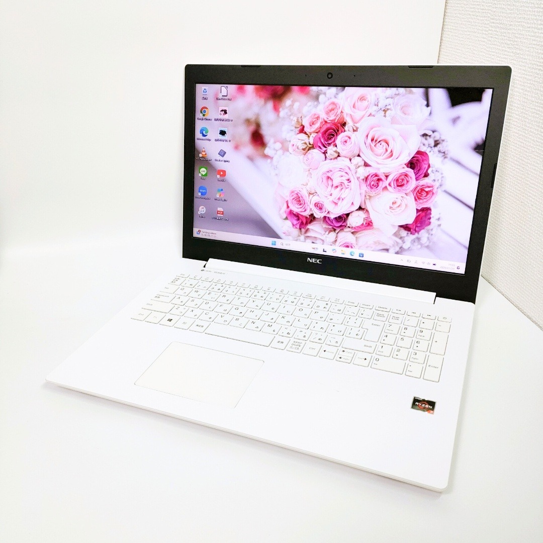 Ryzen3✨️Windows11/SSD/NEC/オフィス付き白ノートパソコン