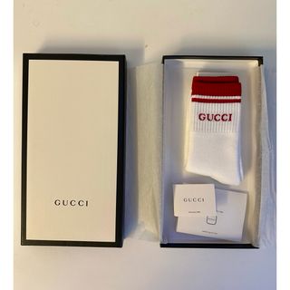 GUCCI - 【GUCCI】グッチ 靴下 タイガー ホワイト ストレッチコットン