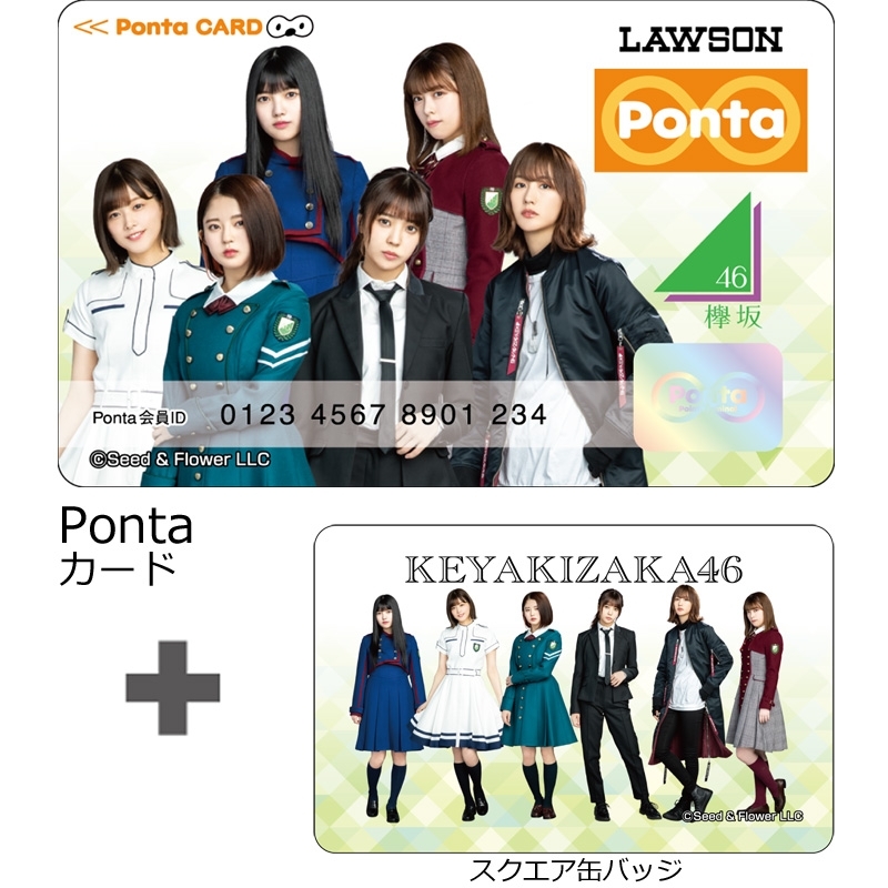 欅坂46 Pontaカード（スクエア缶バッジ付） TypeA : 欅坂46