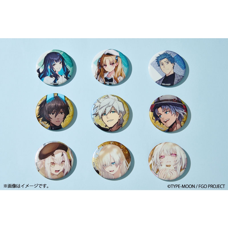 グリッター缶バッジ（全9種のうちランダム1個）【ローソン・@Loppi