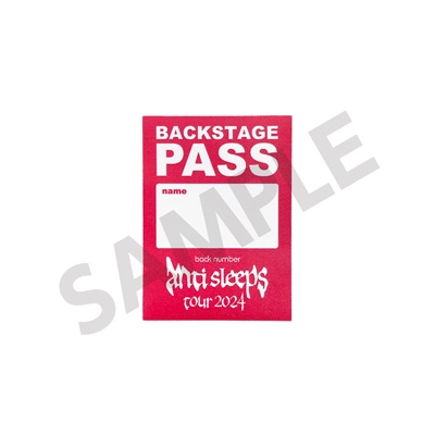 back number “anti sleeps tour 2024” at SAITAMA SUPER ARENA【初回
