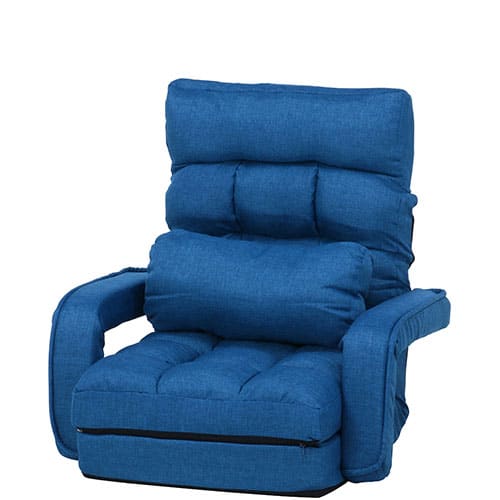 不二貿易 家具 【良品】多機能フロアチェア ネイビー 4WAY 通販