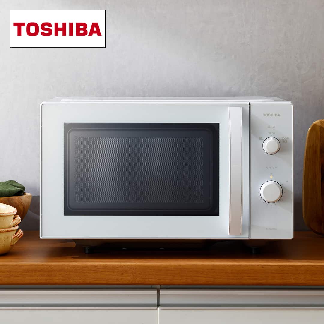 東芝 レンジ・トースター 単機能レンジ 17L セミマットホワイト ER