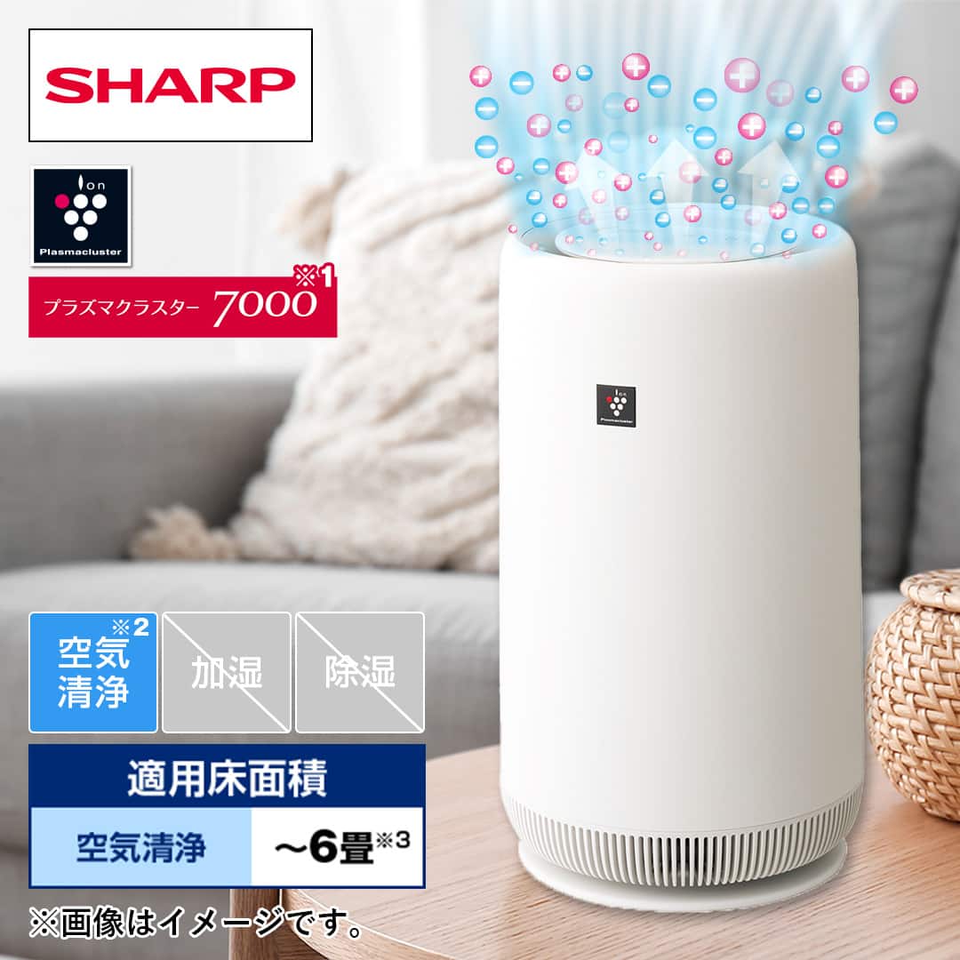 シャープ 空気清浄機 プラズマクラスター空気清浄機 ホワイト系 FU