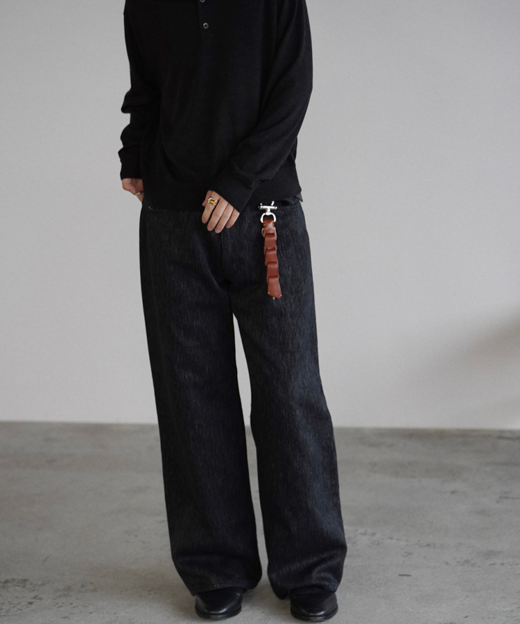 ねこさばとらLlife LEATHER KEY CHAIN ブラック ねこさばとら様専用