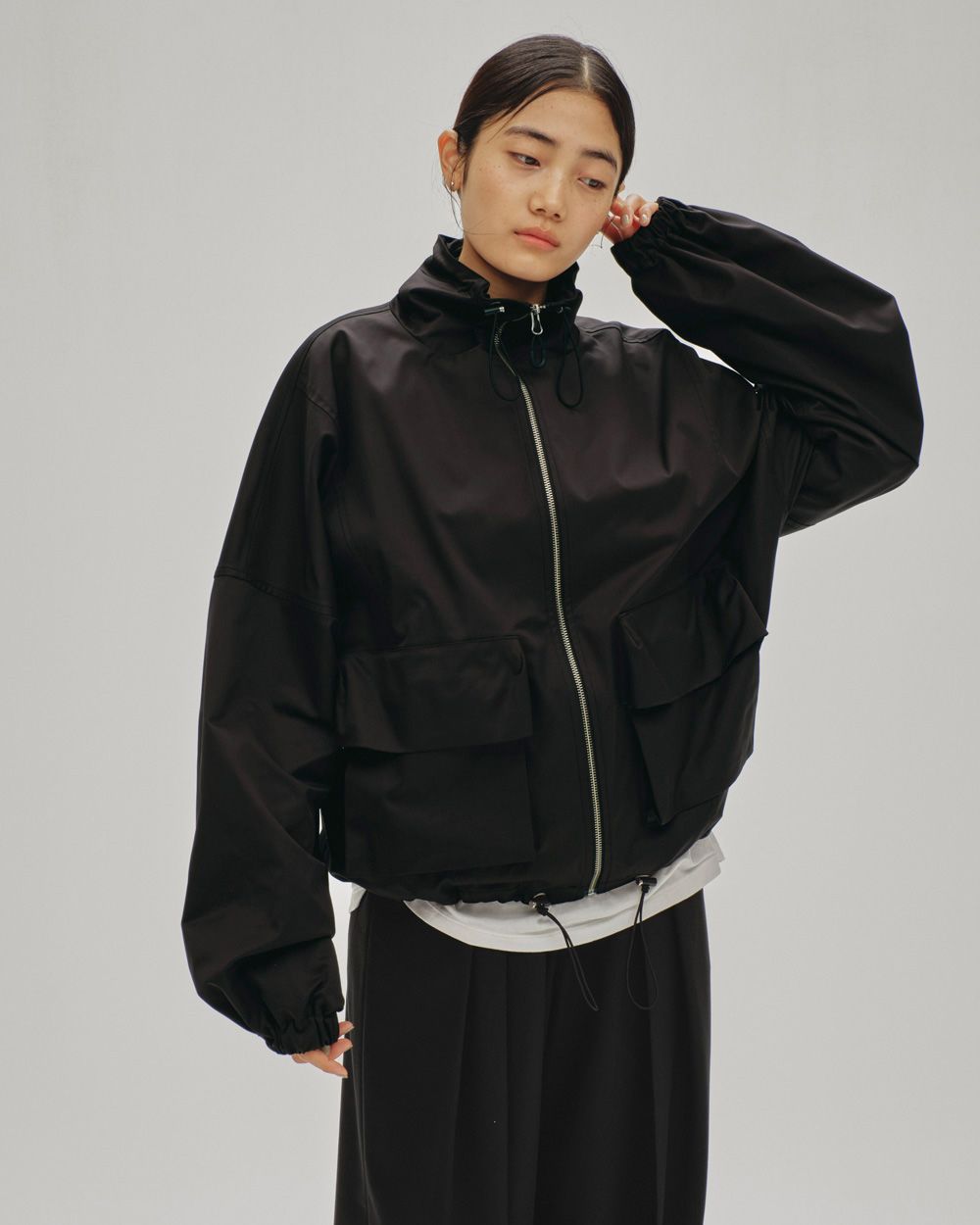 TODAYFUL StandcollarBoucleJacket ブラック36 STANDCOLLAR BOUCLE