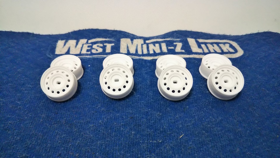 ミニッツAWD・FWD用 ホイールセット ナロー幅 オフセット＋1.5 鉄チン