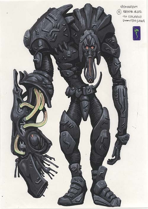 韮沢靖直筆カラーイラスト（線は印刷、着彩は肉筆） 7枚「ファイナル