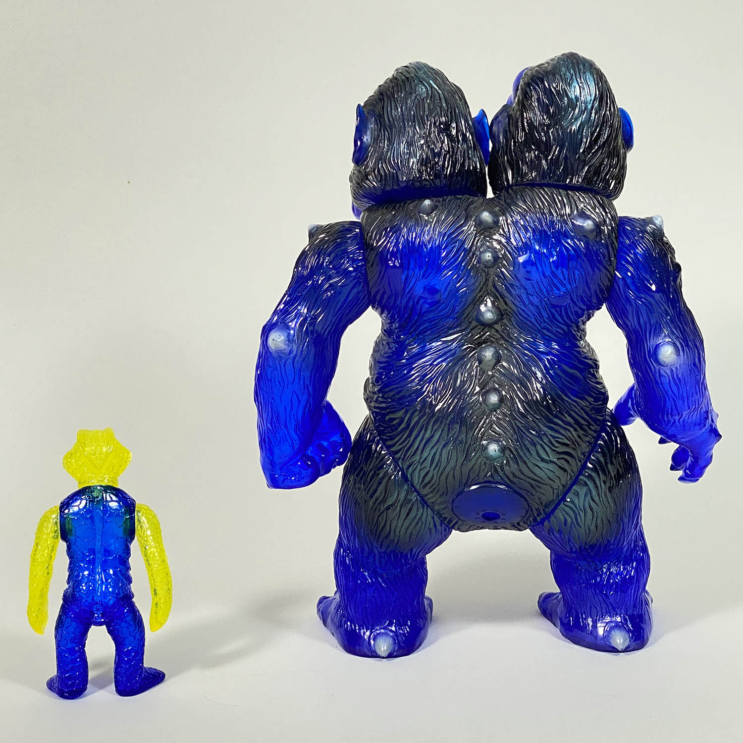 5114] HxS キングゴリラ獣 クリアブルー成型