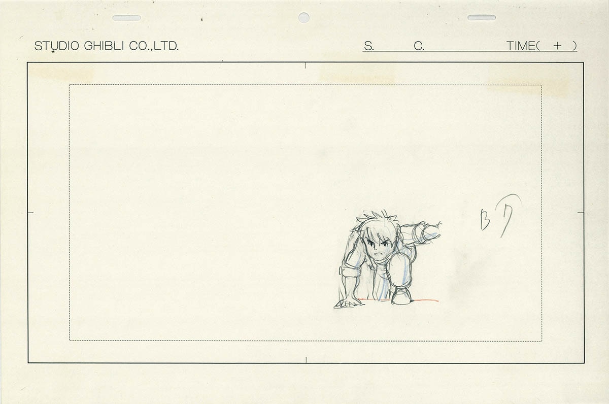 4333] 天空の城ラピュタ ラフ原画 / 直筆:宮崎駿