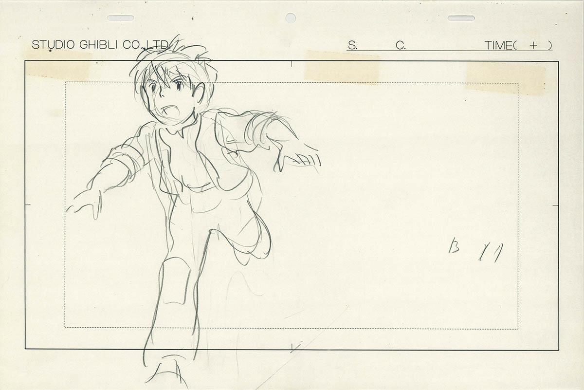 4333] 天空の城ラピュタ ラフ原画 / 直筆:宮崎駿