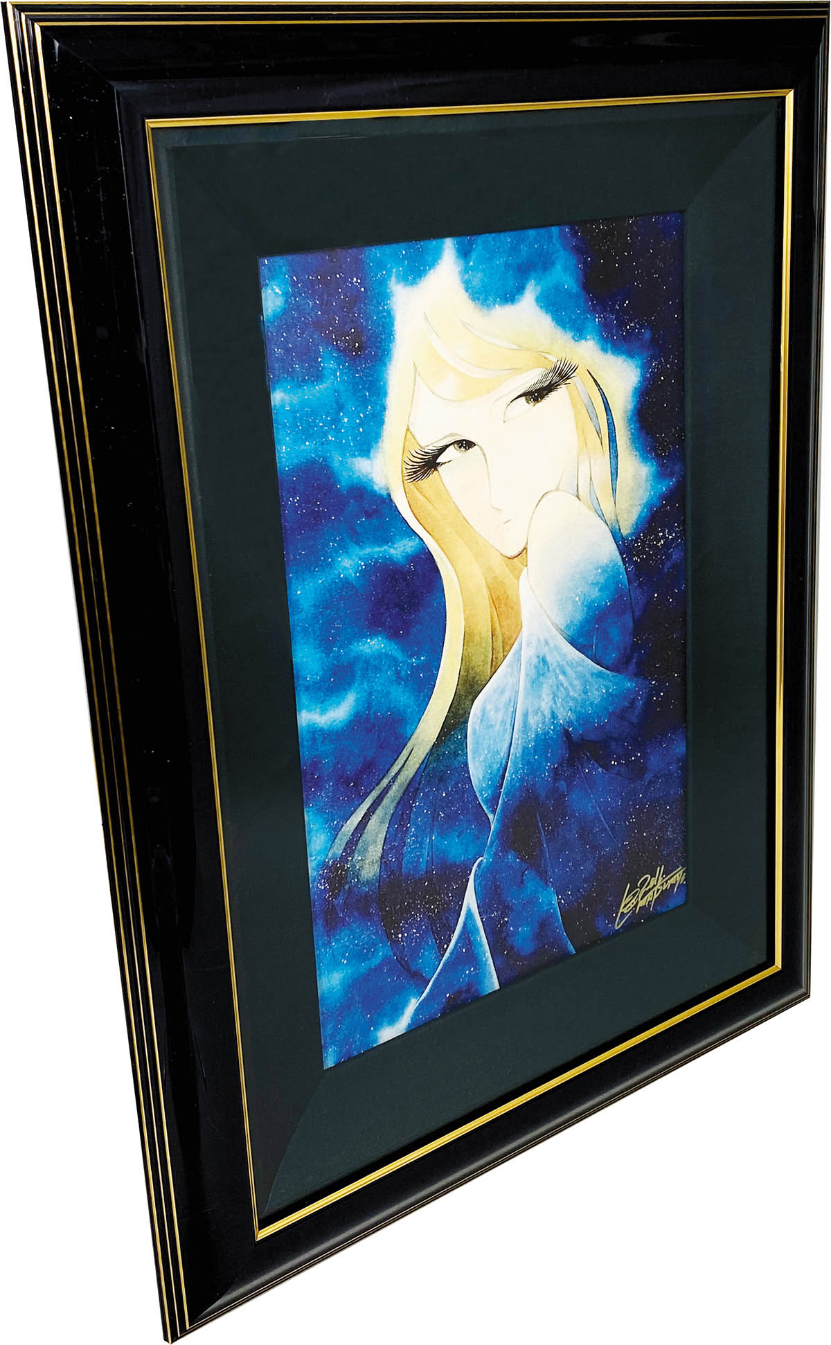 4013] 松本零士 直筆サイン入り複製カラーイラスト「スターシャ/宇宙