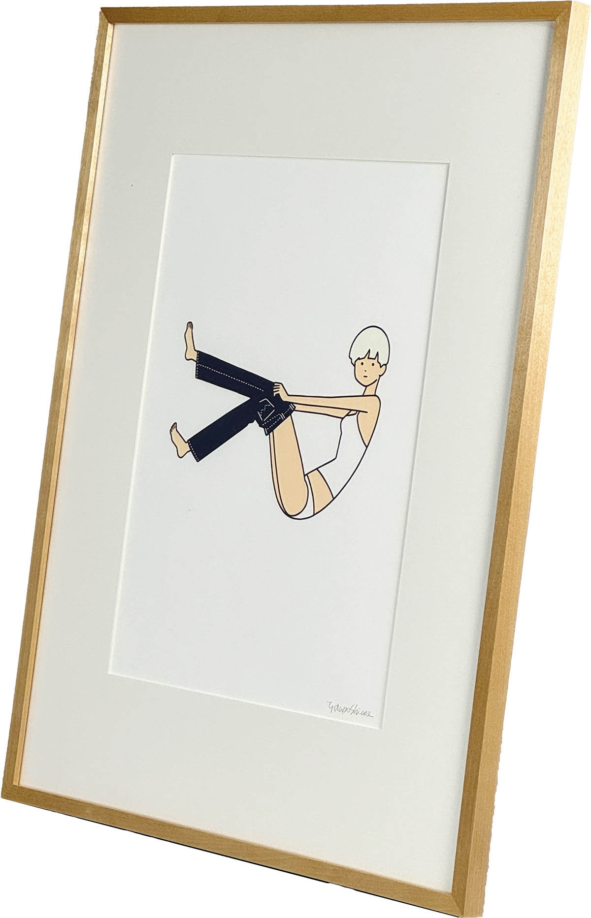 白根ゆたんぽ 直筆サイン入りシルクスクリーン「EDWIN」 9520] 白根