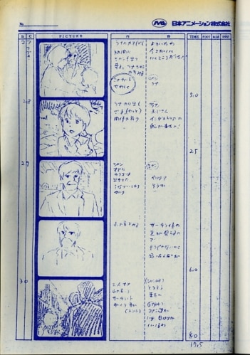未来少年コナン 絵コンテ