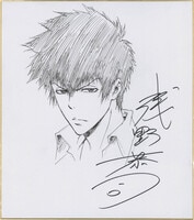 巻来功士直筆色紙「メタルK」