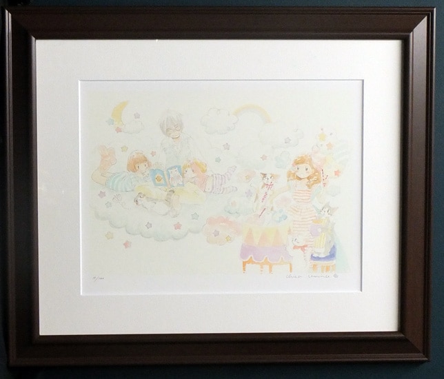 羽海野チカ 直筆サイン入りカラー複製イラスト「3月のライオン」