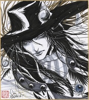 細野不二彦直筆サイン入り複製色紙「さすがの猿飛」