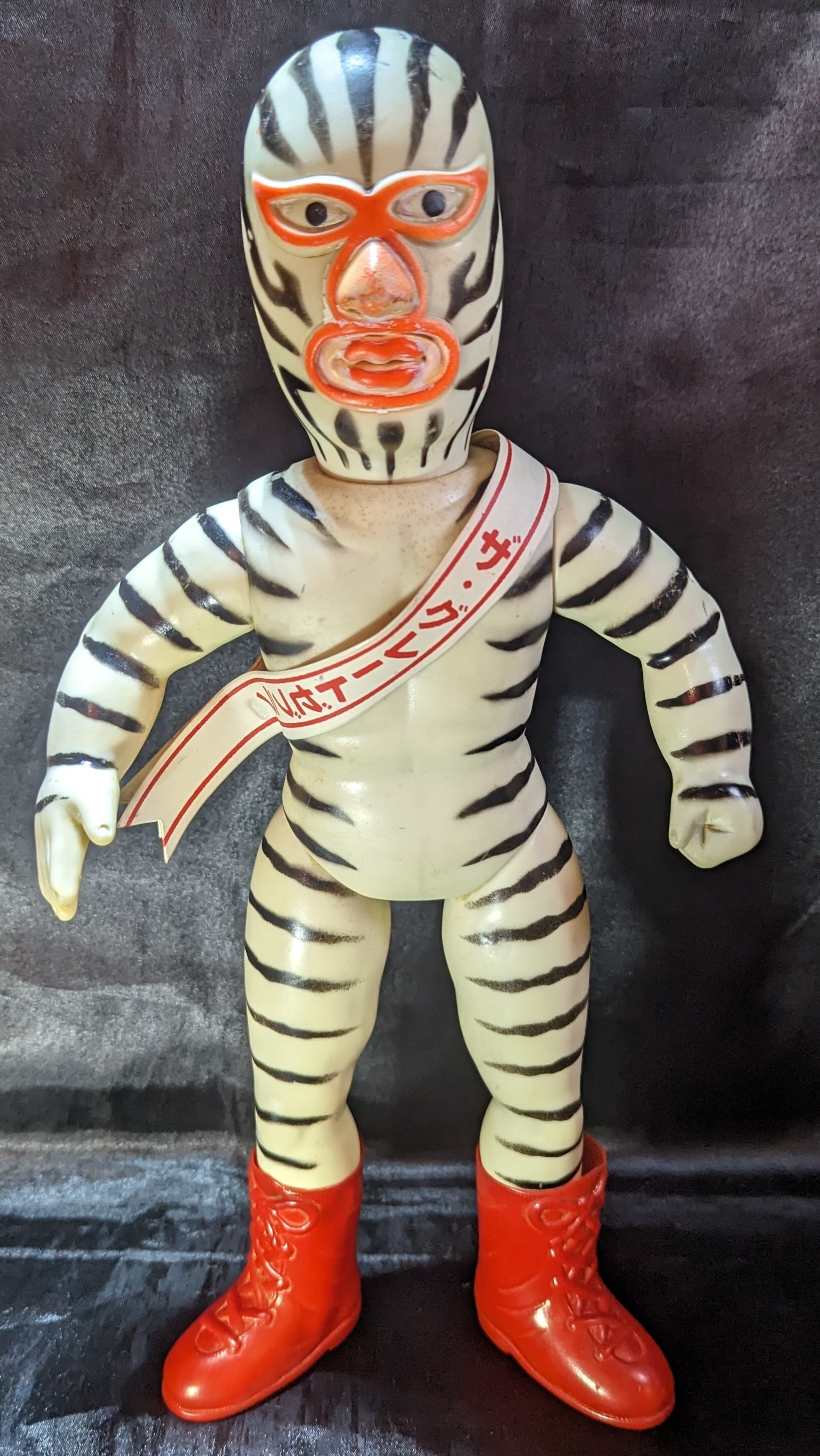 当時物中嶋製作所タイガーマスク「グレートゼブラ」ソフビスタンダード