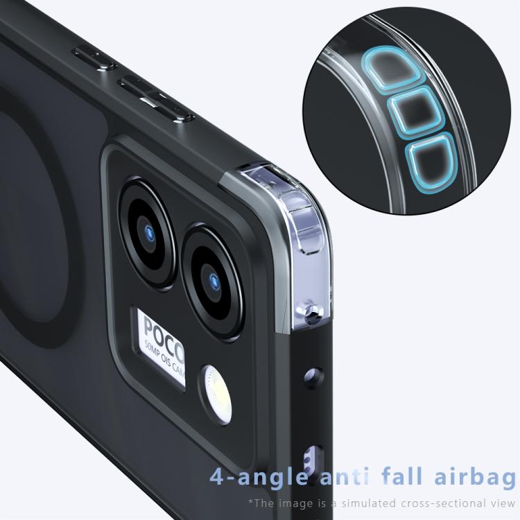 Xiaomi Poco M7 Pro 5G用 Armor MagSafe PC ハイブリッド TPU 携帯