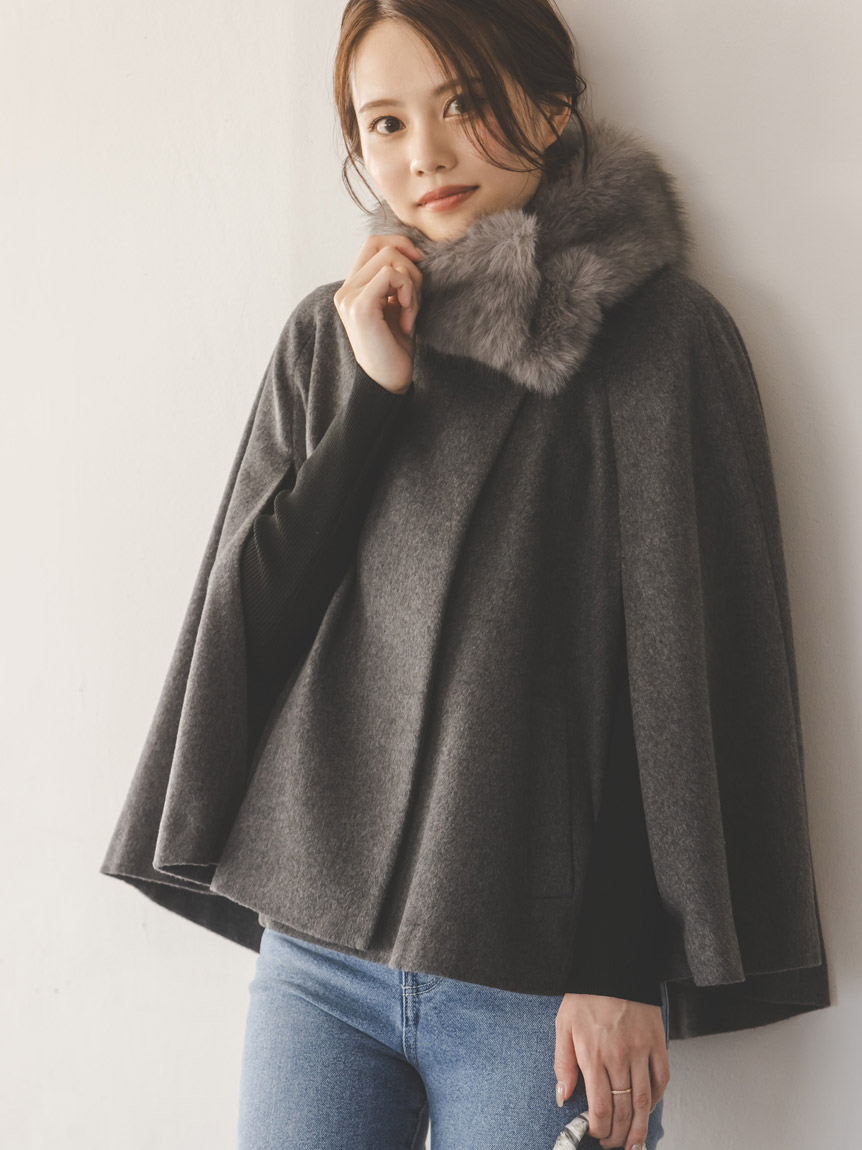 ショートケープコート(コート)｜アウター｜SNIDEL(スナイデル)の通販