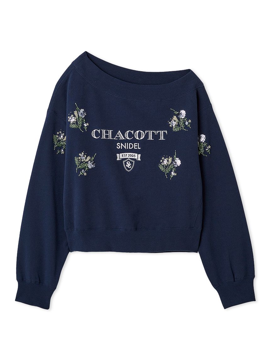 Chacott】刺繍スウェットプルオーバー(Tシャツ・カットソー)｜トップス