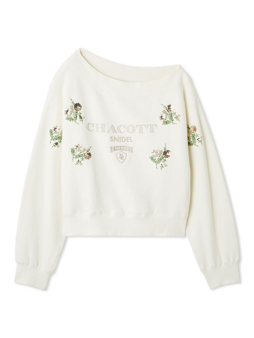 Chacott】刺繍スウェットプルオーバー(Tシャツ・カットソー)｜トップス