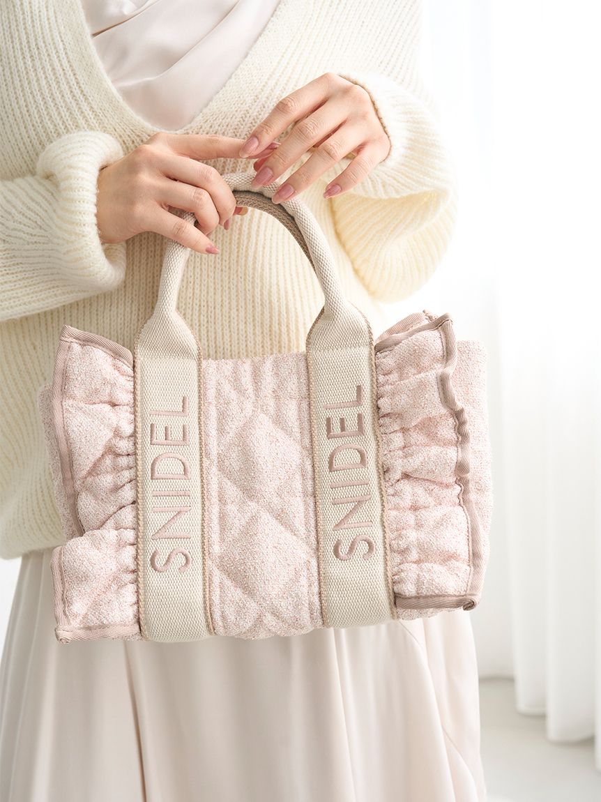 フリルキルティングロゴバッグ(ハンドバッグ)｜バッグ｜SNIDEL