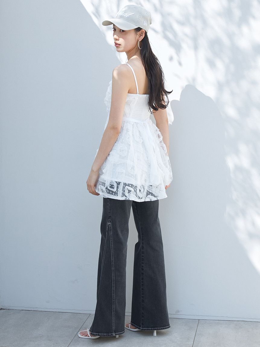 チュールペプラムブラウス(シャツ・ブラウス)｜トップス｜SNIDEL