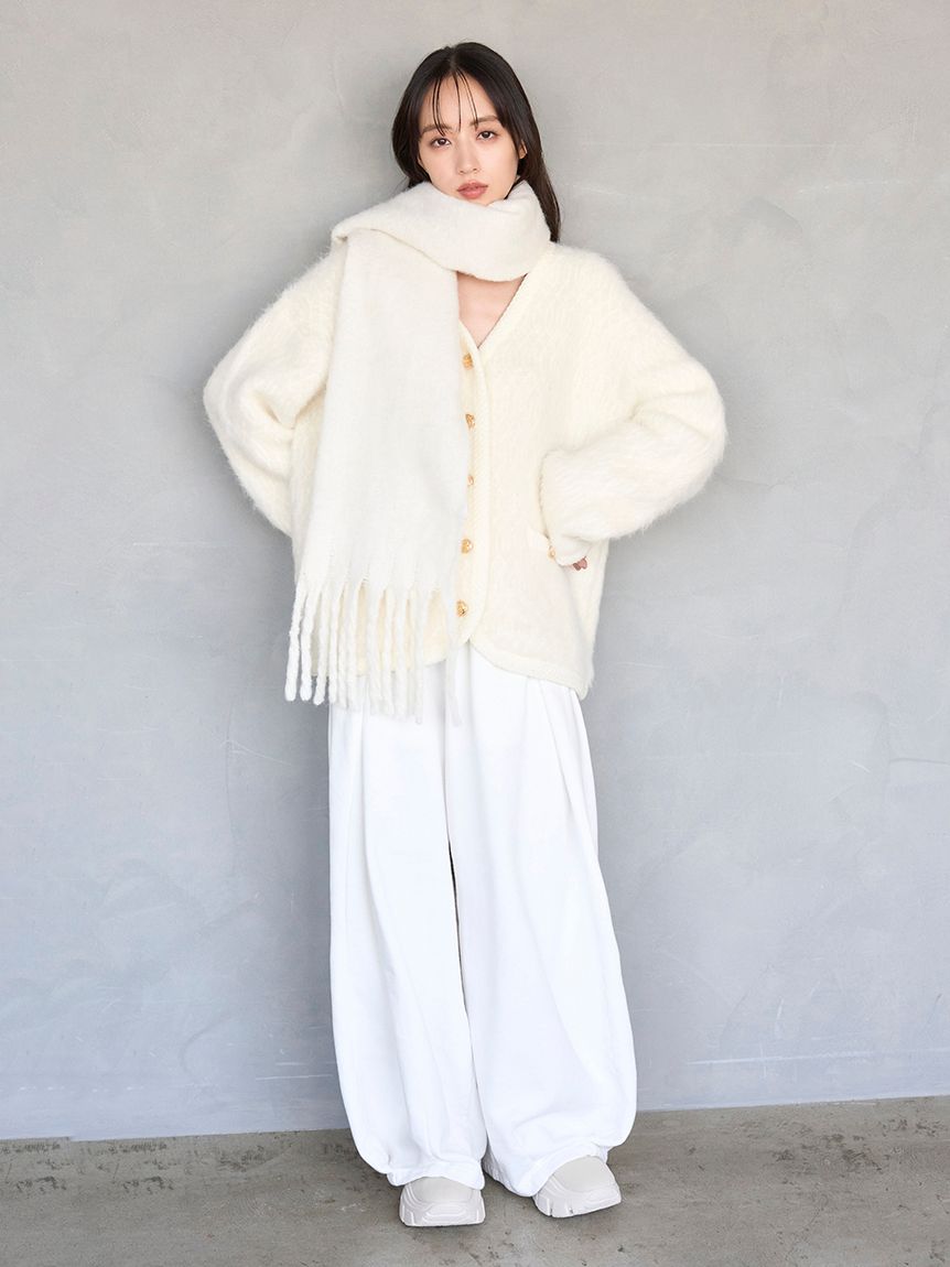 ファーライクミドルニットジャケット(ジャケット)｜アウター｜SNIDEL