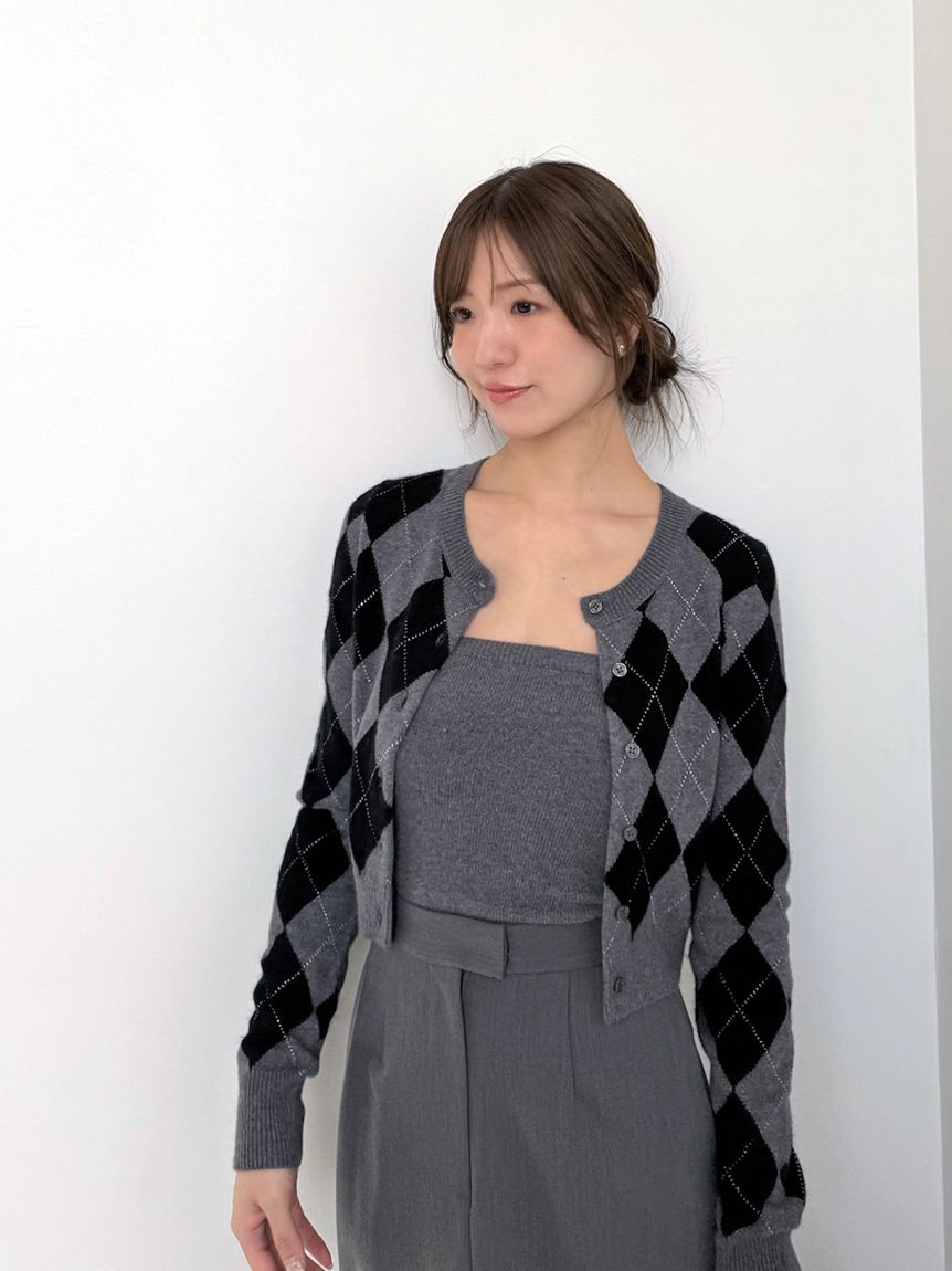 アーガイルニットアンサンブル(ニット)｜トップス｜SNIDEL(スナイデル