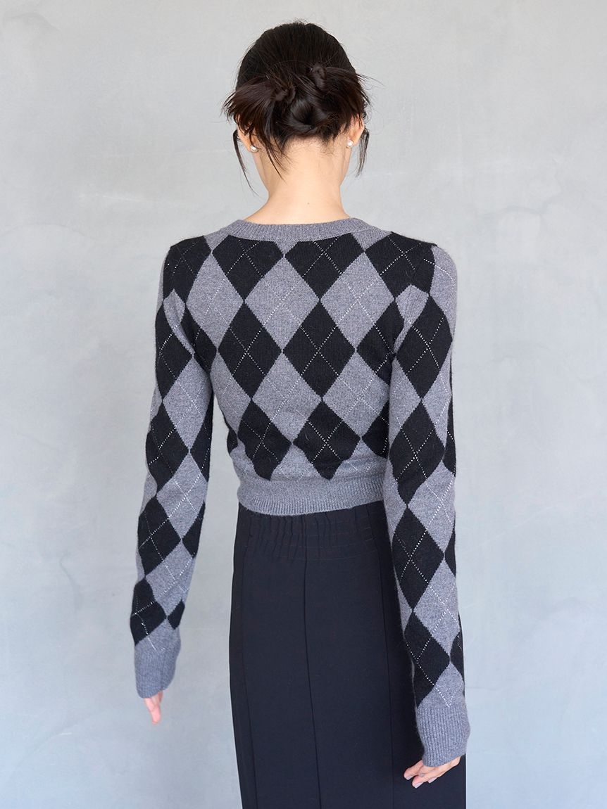 アーガイルニットアンサンブル(ニット)｜トップス｜SNIDEL(スナイデル