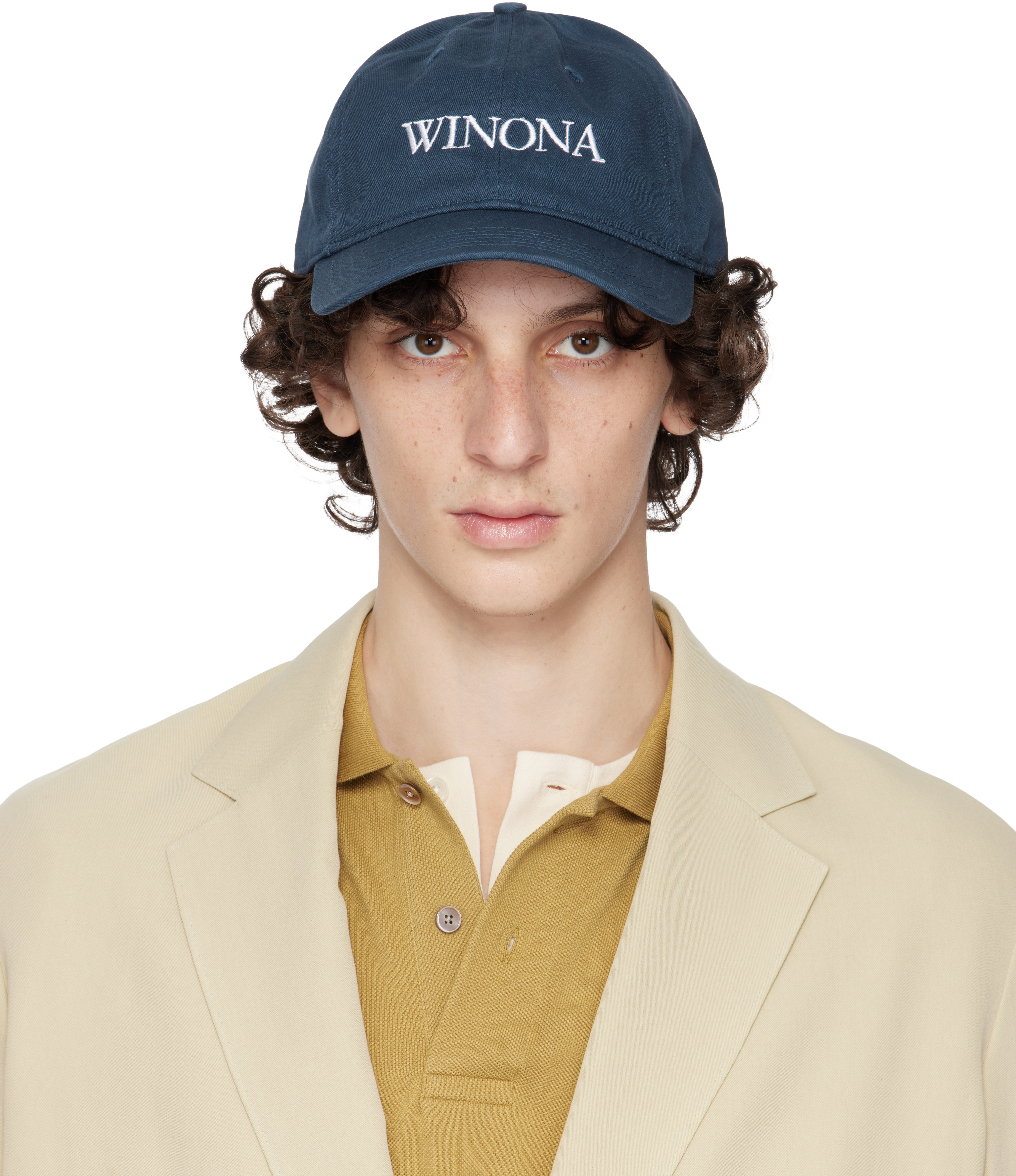 Navy 'WINONA' Cap by IDEA | SSENSE