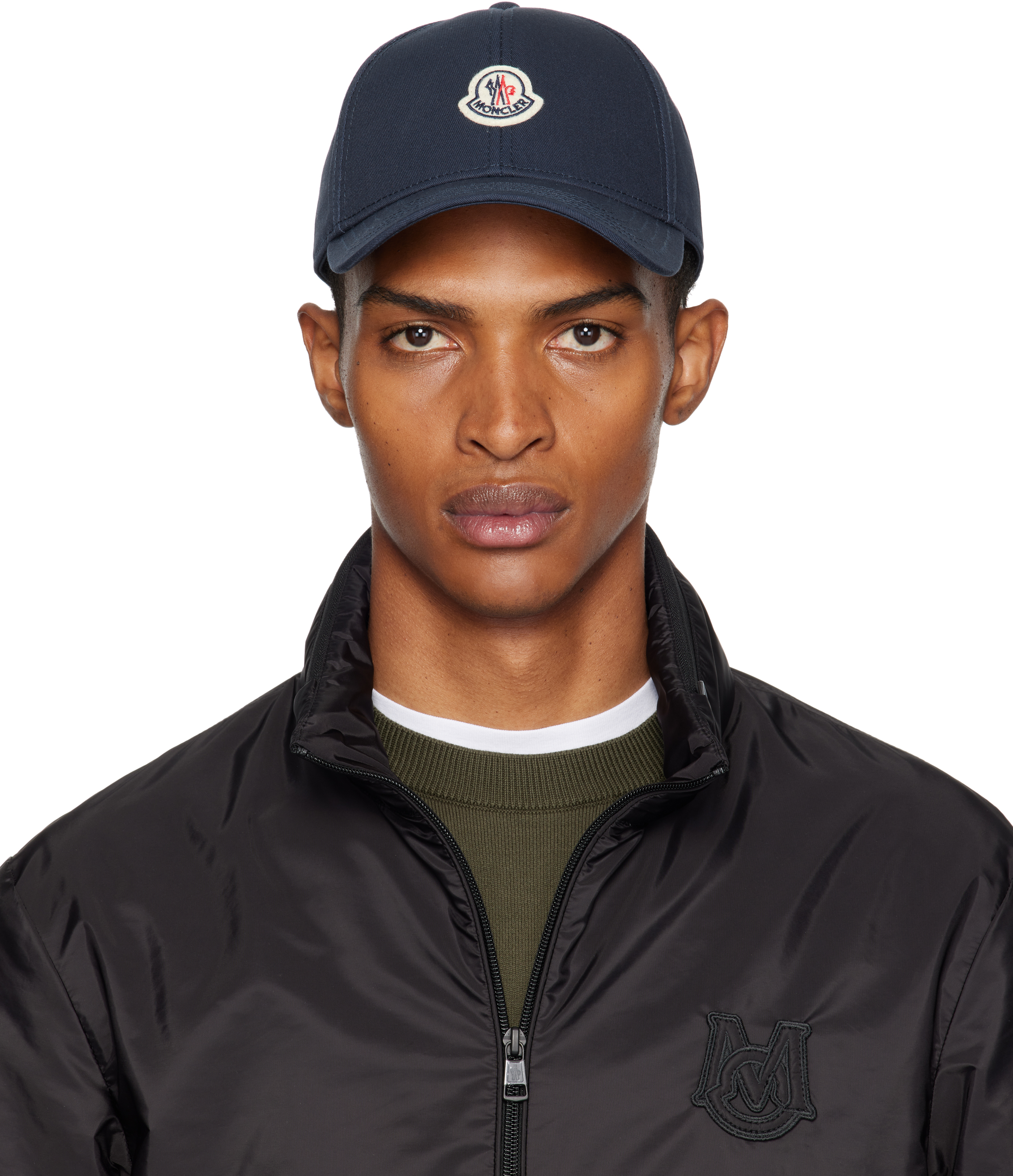 Moncler: ネイビー Archivio ベースボールキャップ | SSENSE 日本