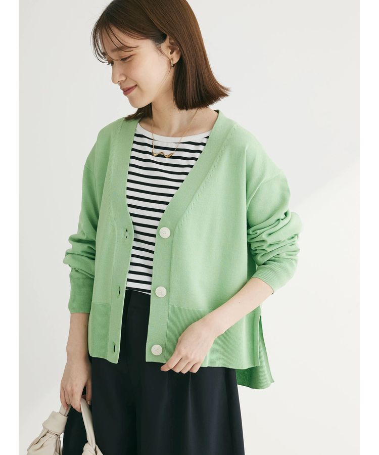洗える ショート丈カーディガン/Green Parks（グリーン パークス）の