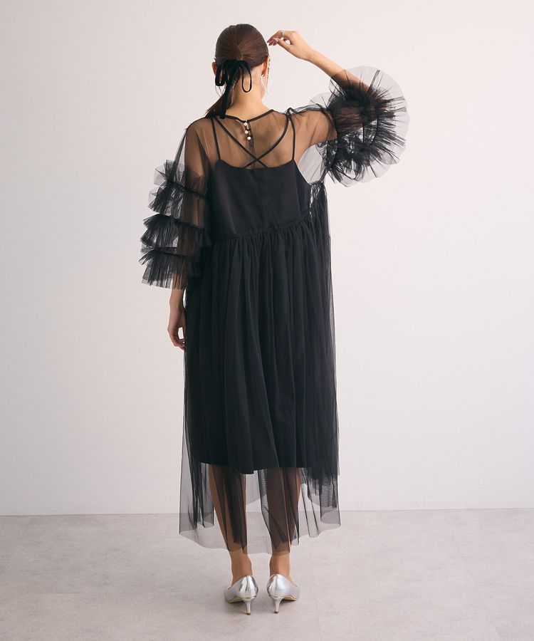 Railme チュールワンピース(インナーOP付)/Green Parks（グリーン