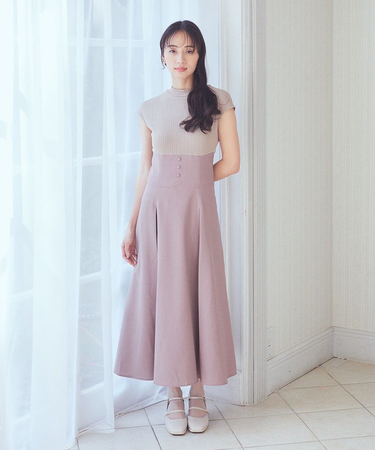 フロントボタンドッキングワンピース/earth music&ecology（アース