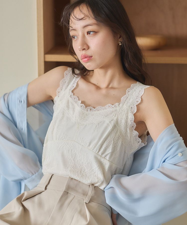 総レースキャミソール/earth music&ecology（アース ミュージック